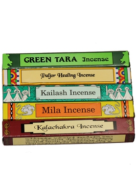尼泊尔藏香Green Tara-绿度母藏香5种香味70支13厘米供奉天然熏香