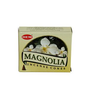 hem印度香薰 MAGNOLIA-白玉兰锥香塔香进口室内车载香氛卧室舒缓