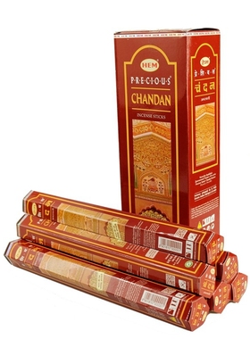 印度进口正品CHANDAN珍贵沉香木线香天然家用办公香薰熏礼佛供奉