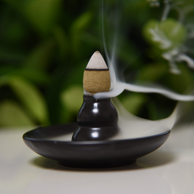 倒流香盘 陶瓷葫芦香盘 适合倒流香 盘香 线香插 香具 香座