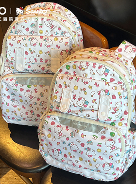 Hellokitty联名书包初中女生轻便双肩包儿童女孩小学生大容量背包