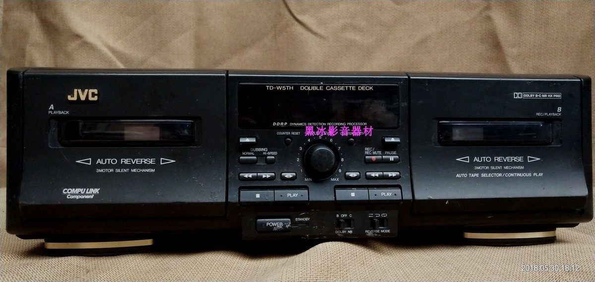 jvc胜利td-w5thbk双卡立体声录音机英语听力录放机功能正常