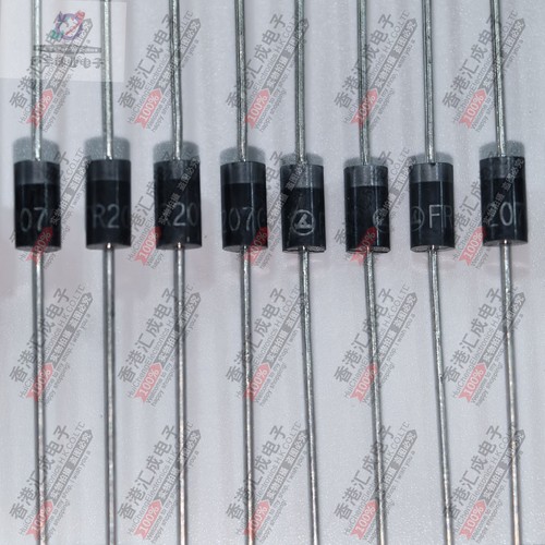 FR207G DO-15 1.3V 2A 直插快恢复二极管 全新原装