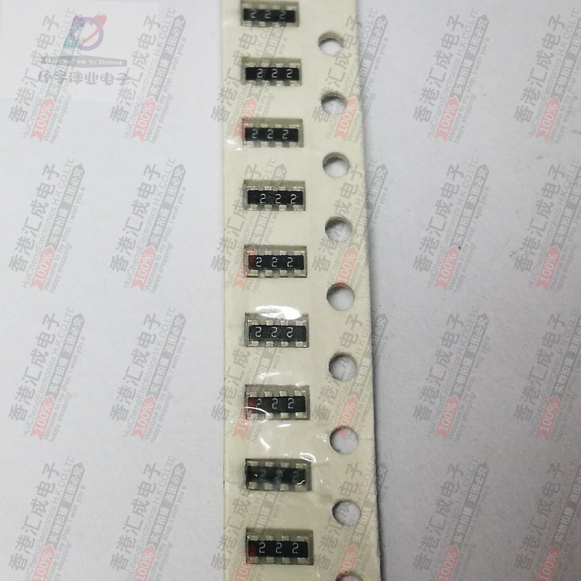 YC164-JR-072K2L 0603X4 2.2K 2K2 5% 贴片排阻 全新原装100个8