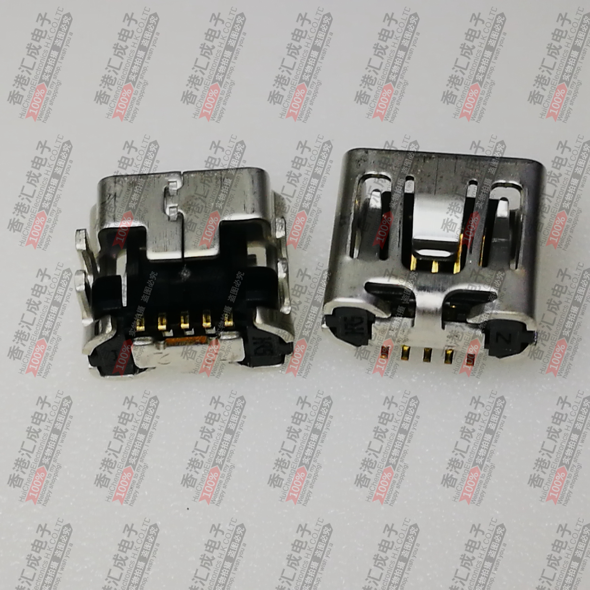 UX60SC-MB-5S8 USB2.0 MINI B SMD USB5脚插板连接器全新原装