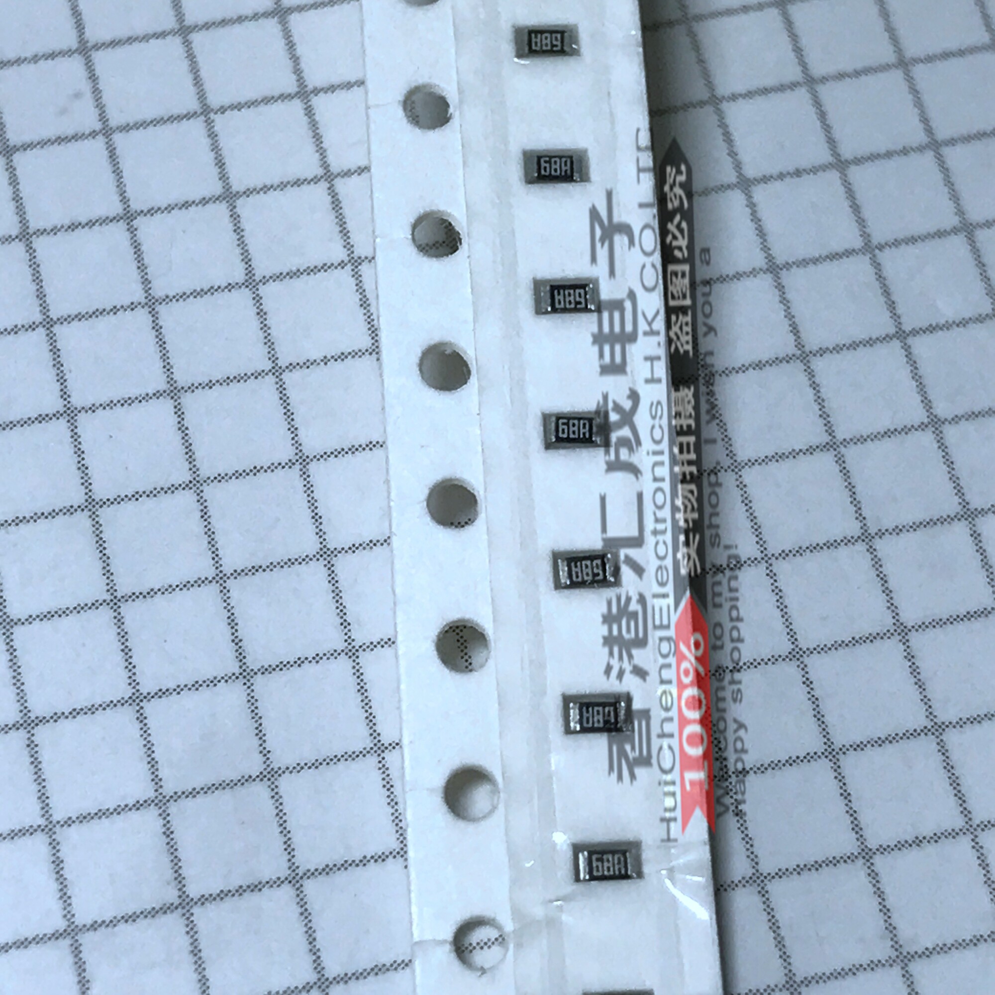 0603499R499OHM499欧姆1%贴片电阻原装100个4 - 实物图