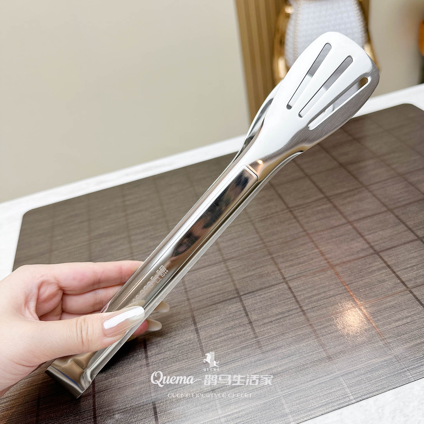 304不锈钢韩式烤肉夹子酒店自助餐面包食品夹牛排烧烤夹子