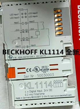 BECKHOFF模块KL1114 KL1184 KL2602 KL2612 KL2622 KL3458 KL3162