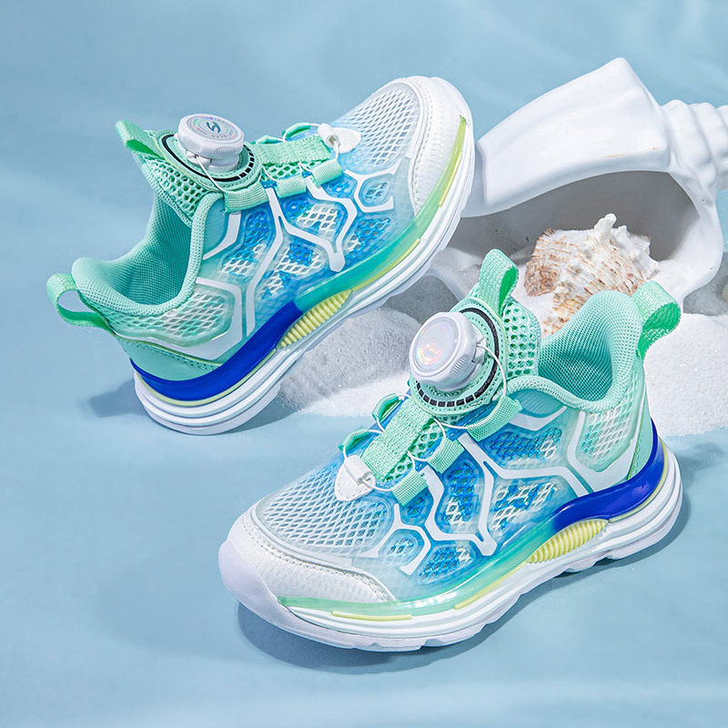 HOBIBEAR单网夏季旋转扣男童大网眼运动鞋透气女童跑步鞋,运动鞋new,童鞋/青少年鞋,淘宝优惠券,粉丝福利购,淘宝优惠卷