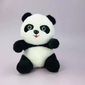 可爱新款24cm大熊猫公仔毛绒玩具花花熊猫仿真玩偶创意礼物