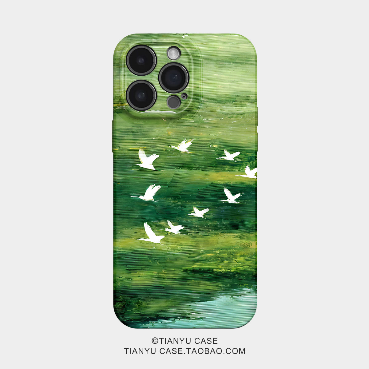 飞鸟绘境 ins油画适用于iPhone17/16promax手机壳华为pura70小米17/15软壳opporeon14一加ACE3V荣耀X60苹果15