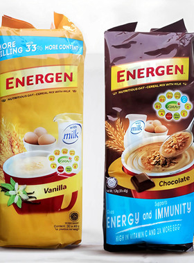 印尼原装进口ENERGEN速溶可可粉麦片营养早餐1200克*袋