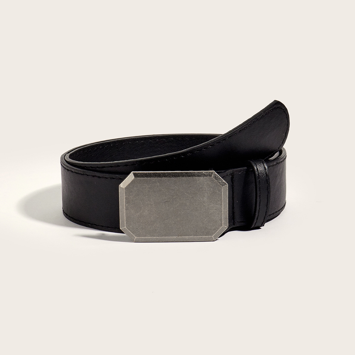 牛仔裤腰带女装饰新款百搭休闲皮带平滑扣韩系简约时尚皮带高级感