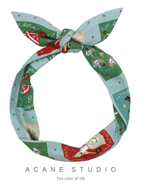 ACANE 薄荷绿小士兵木偶八音盒文艺复古气质小清新卡通宽发带头饰