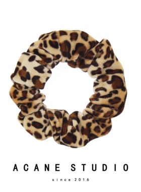 ACANE 豹纹金丝绒复古个性气质百搭欧美韩国日系大肠发圈发饰品
