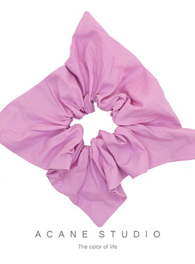 ACANE 纯色异形方形可爱纯棉个性小清新简约韩国日系发圈绳头饰品