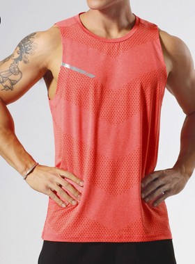 t恤男士专业跑步背心篮球运动坎肩马拉松田径套装健身训练服上衣