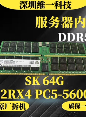 SK64G 2RX4 PC5 -5600B RDIMM服务器内存 DDR5 5600 ECC REG