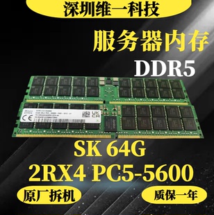 SK64G 2RX4 PC5 -5600B RDIMM服务器内存 DDR5 5600 ECC REG