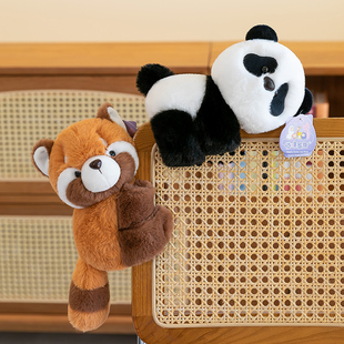 可爱动物小浣熊狐狸熊猫公仔手腕啪啪圈儿童手环毛绒玩具玩偶娃娃
