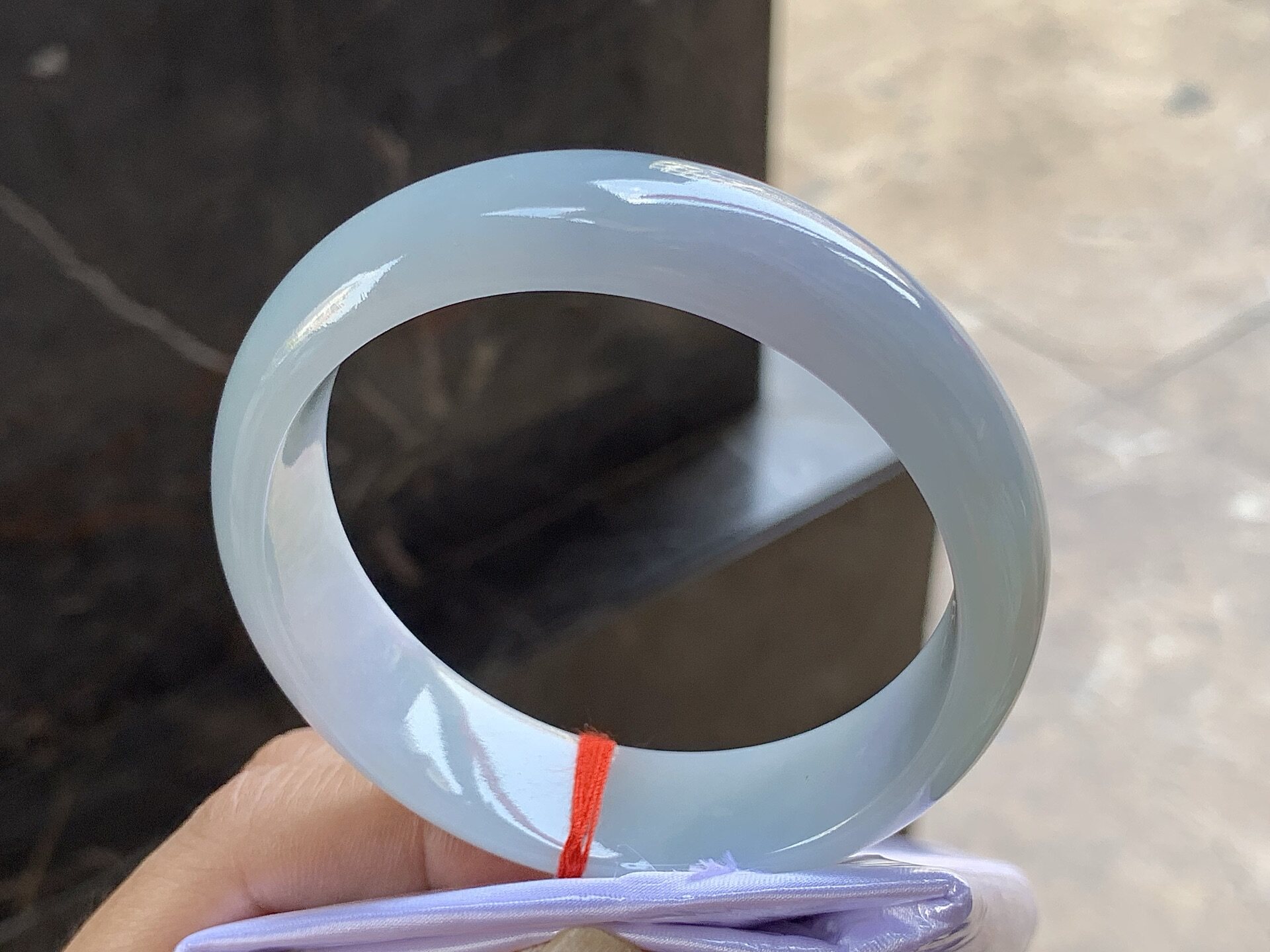 翡翠糯种手镯 圈口59 60