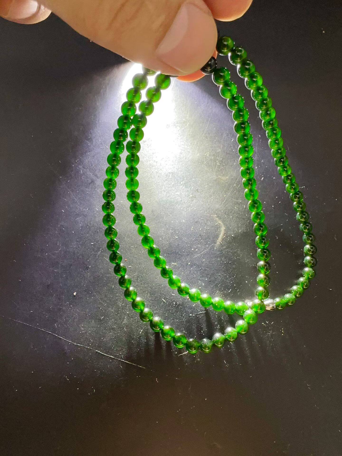墨翠珠链手链 108颗