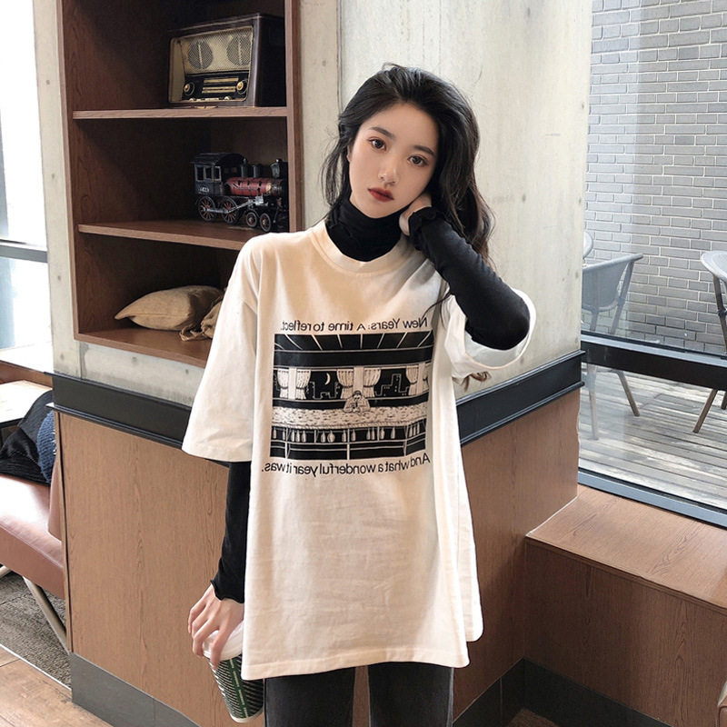 2020年新款流行洋气甜美百搭T恤