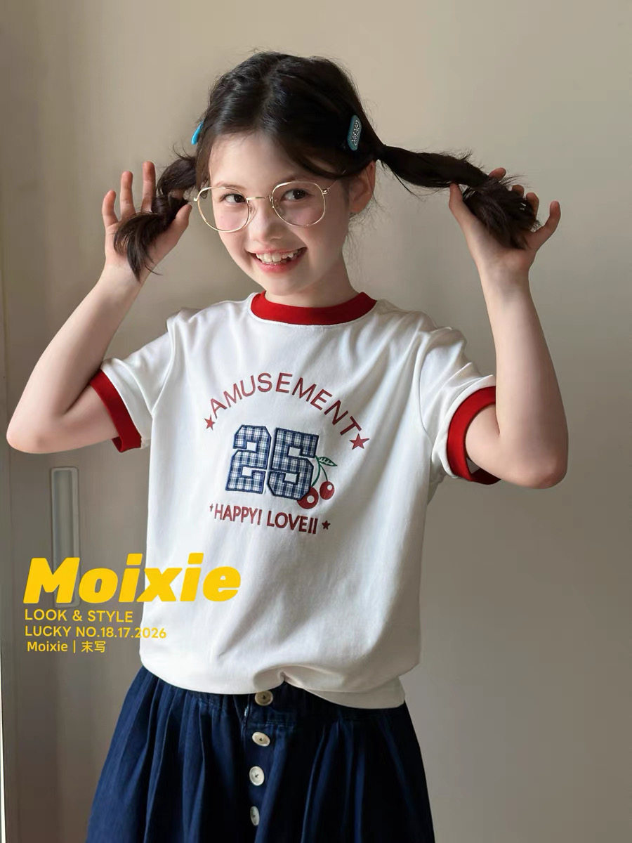 末写moxie童装2026夏季T恤