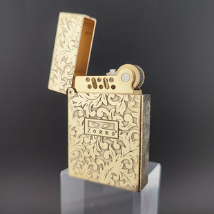 佐罗二代眼镜标黄铜Z826朗声煤油打火机纯正叮声钢琴音精雕定制图