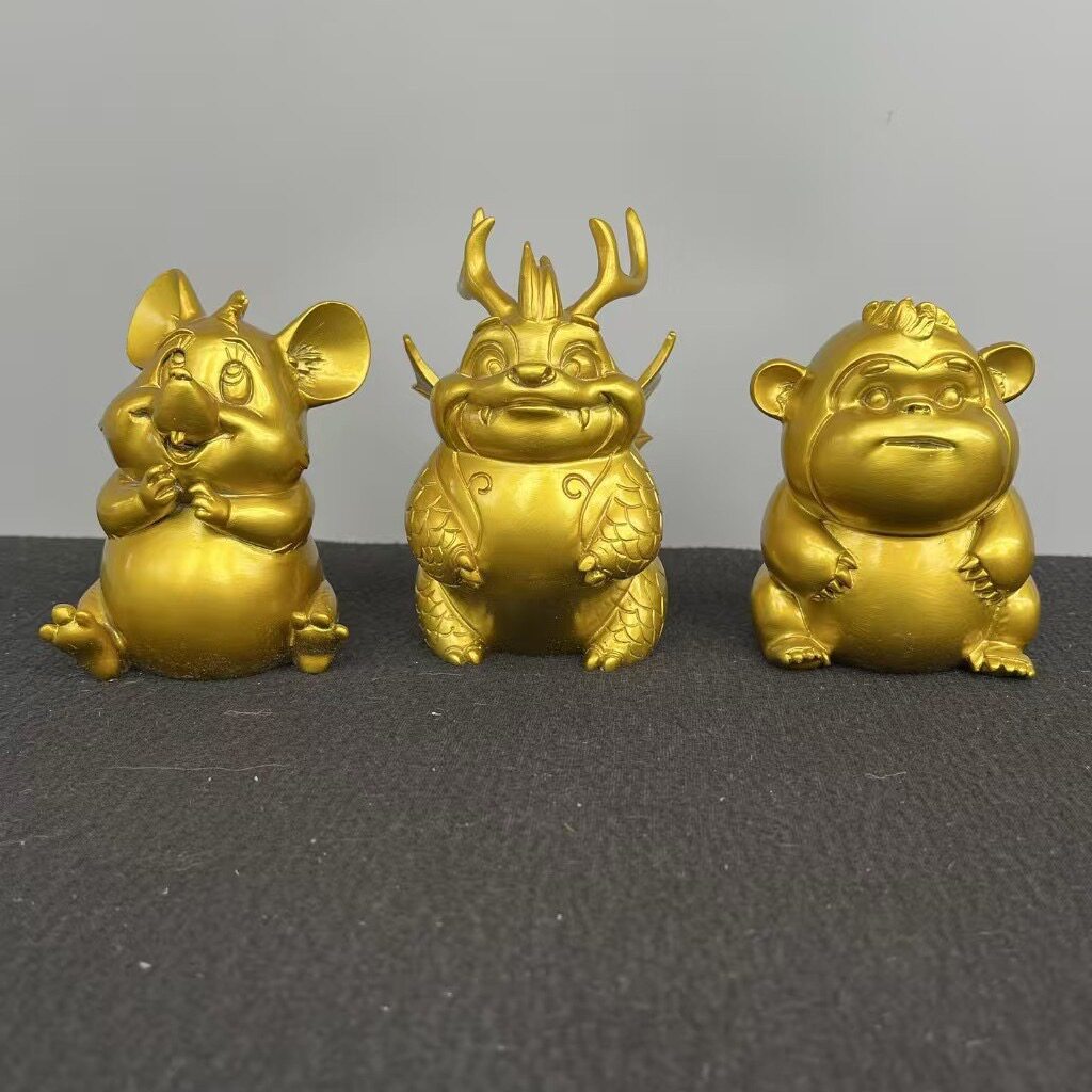 黄铜十二生肖摆件鼠牛虎兔龙蛇马羊猴鸡狗猪家居客厅装饰开业礼品