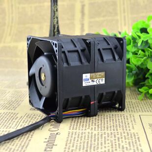 AVC DFTA0880Y2U 12V 7.2A 8CM 8080 汽车改装增压双电机暴力风扇