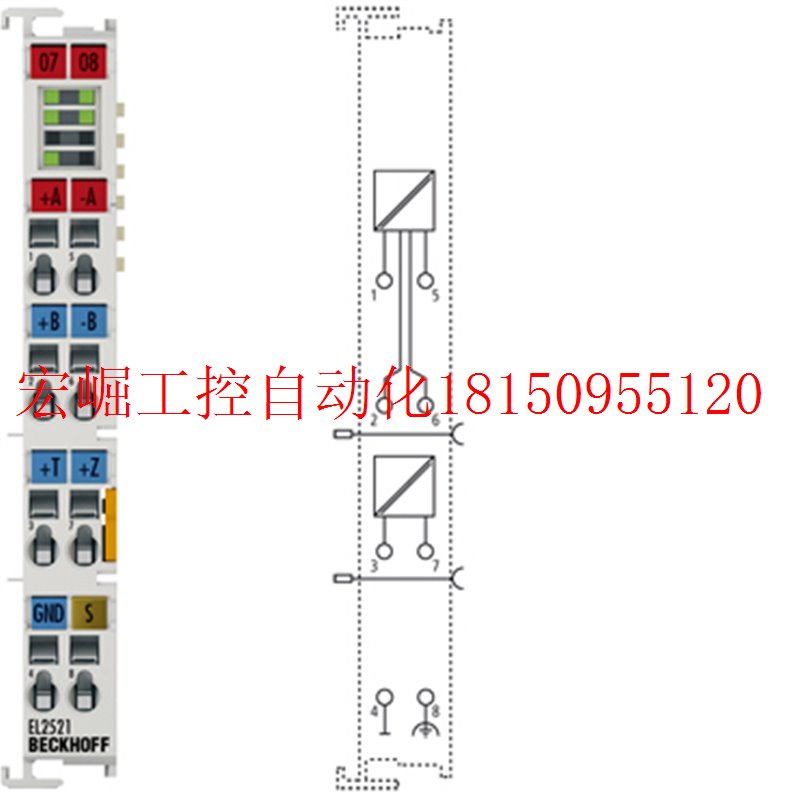 议价BECKHOFF EL2521脉冲串输出端子模块原装正品现货