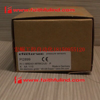 议价 PI2899 易福门全新压力传感器 PI-1-1BREA01-MFRKG/U现货