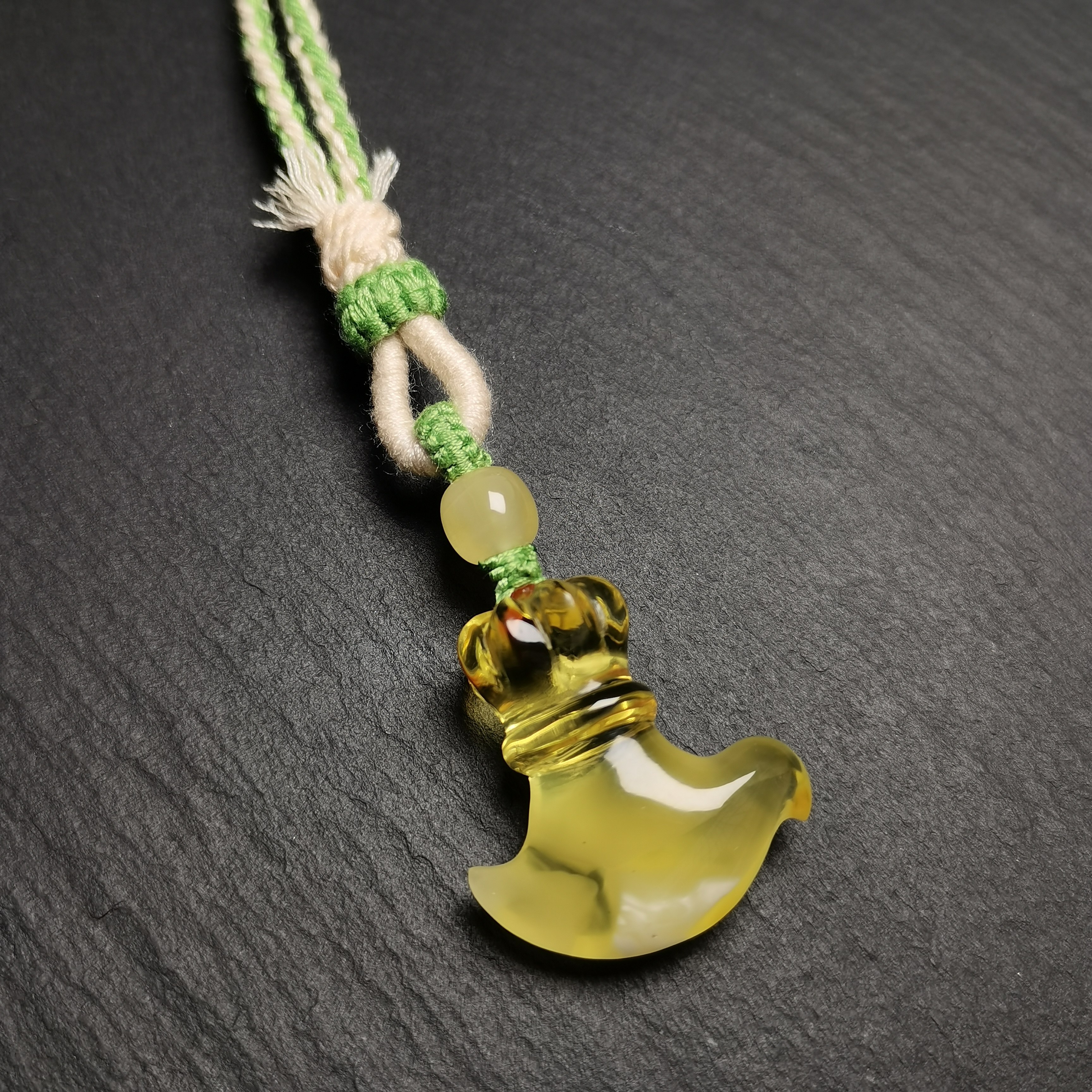 天然琥珀蜜蜡金珀金白金绞蜜金刚杵金刚樾刀文玩手串吊坠配饰配珠