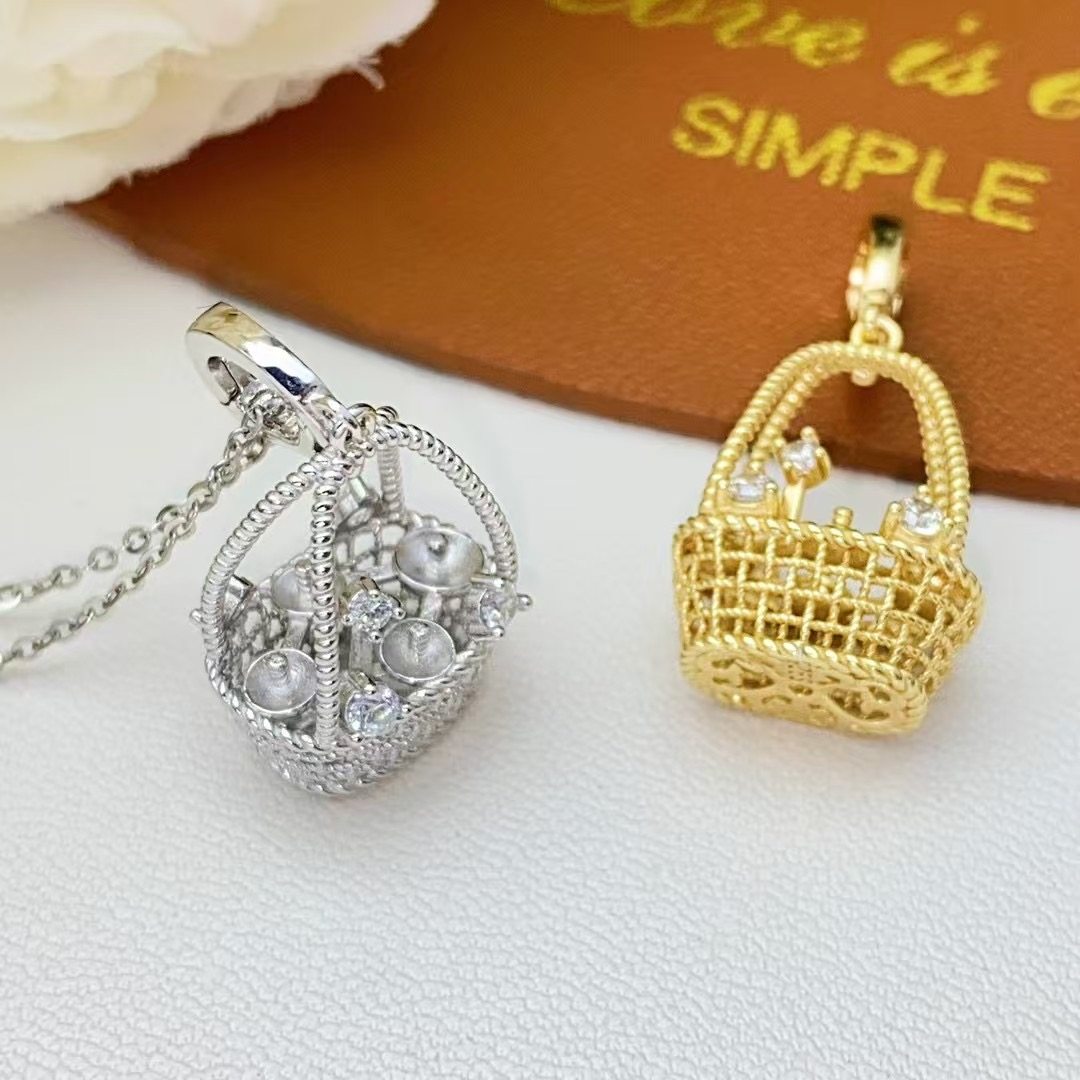 DIY配件天然珍珠S925纯银K金工艺菜篮子万能扣吊坠空托配4-6mm圆,饰品/流行首饰/时尚饰品新,其他DIY饰品配件,淘宝优惠券,粉丝福利购,淘宝优惠卷