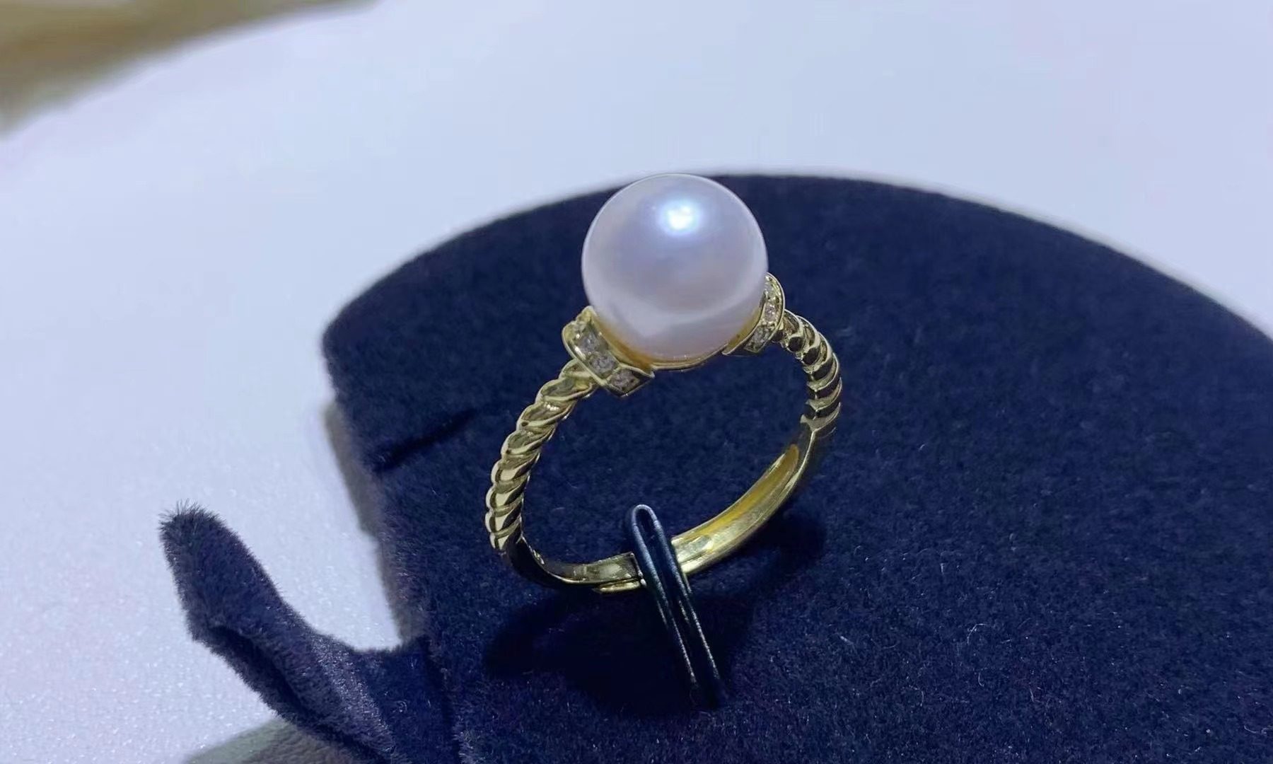 戒指天然珍珠长源纯银