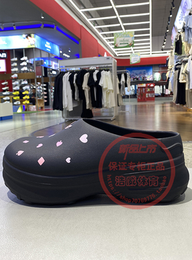 阿迪达斯三叶草女鞋26夏季新款柴郡猫联名运动凉拖鞋穆勒鞋KH5901