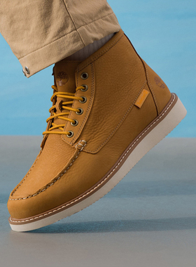 添柏岚男鞋秋冬新款运动户外休闲鞋时尚商务通勤中帮靴子A6AZE754