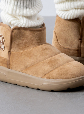 MLB女鞋秋冬款舒适保暖棉鞋加绒运动休闲鞋时尚短筒靴3AWBBCB46