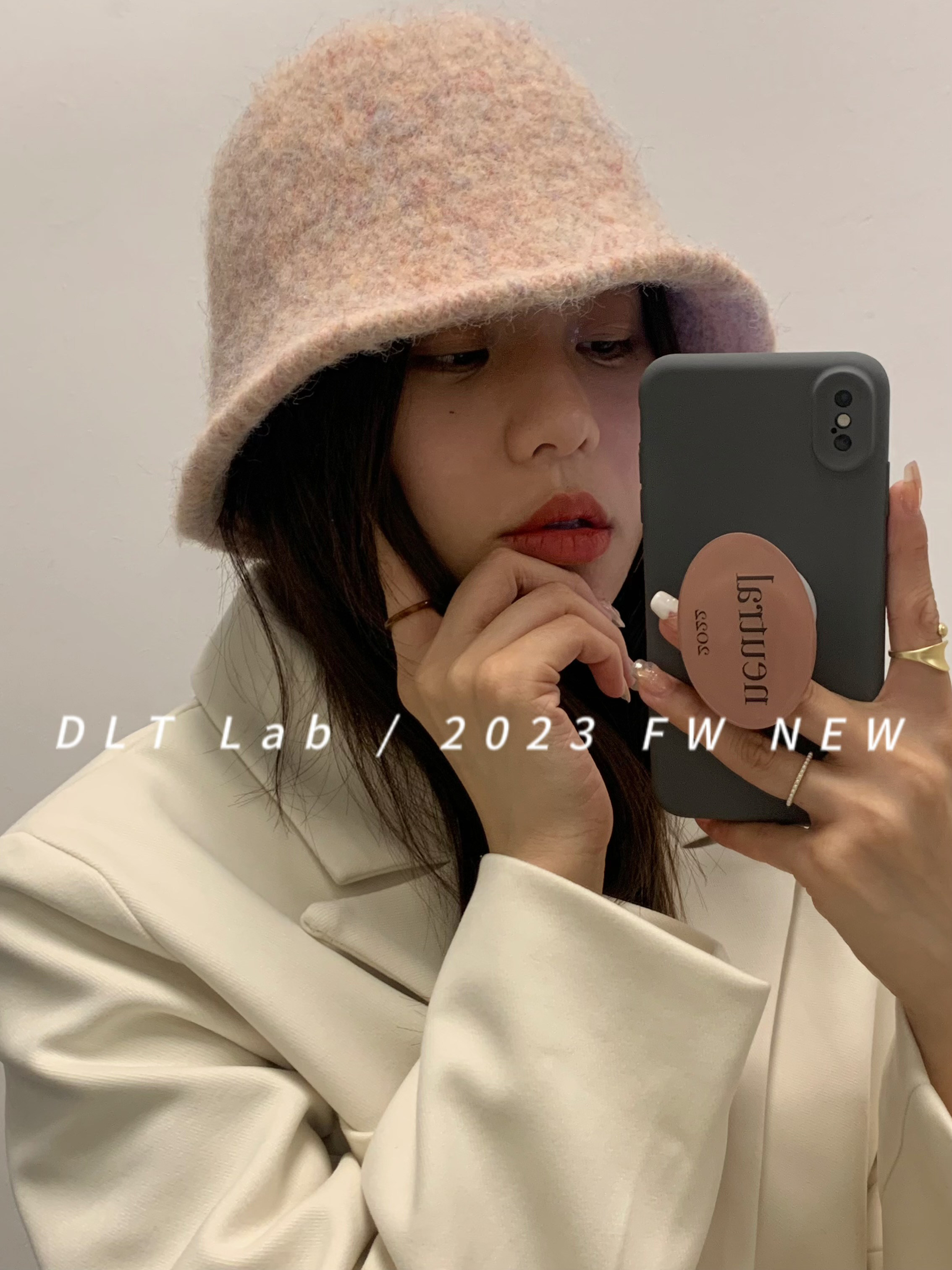 渔夫帽逛街韩版女秋冬保暖帽子