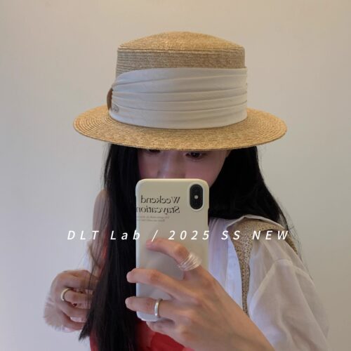 2025新品草帽女夏出游时尚平顶