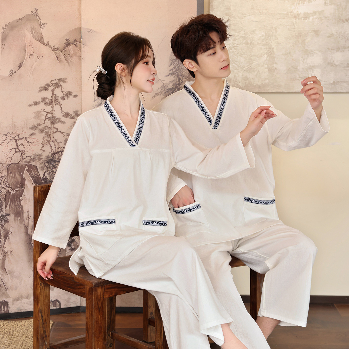 旺鑫晟源汗蒸服浴服棉质家居服睡
