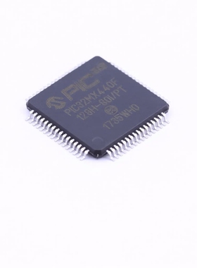 原装正品 PIC32MX440F128H-80I/PT TQFP-64 32位微控制器