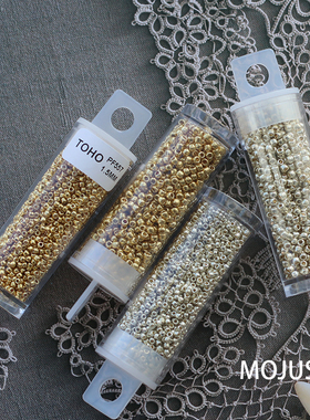 PF557/PF558/557/558日本东宝TOHO米珠镀金镀银微钩花蕊DIY串珠