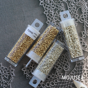 PF557/PF558/557/558日本东宝TOHO米珠镀金镀银微钩花蕊DIY串珠