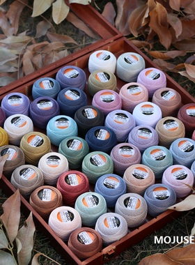 清货mkc mke20号蕾丝线国产精品高捻度微钩耳饰娃娃胸针48色