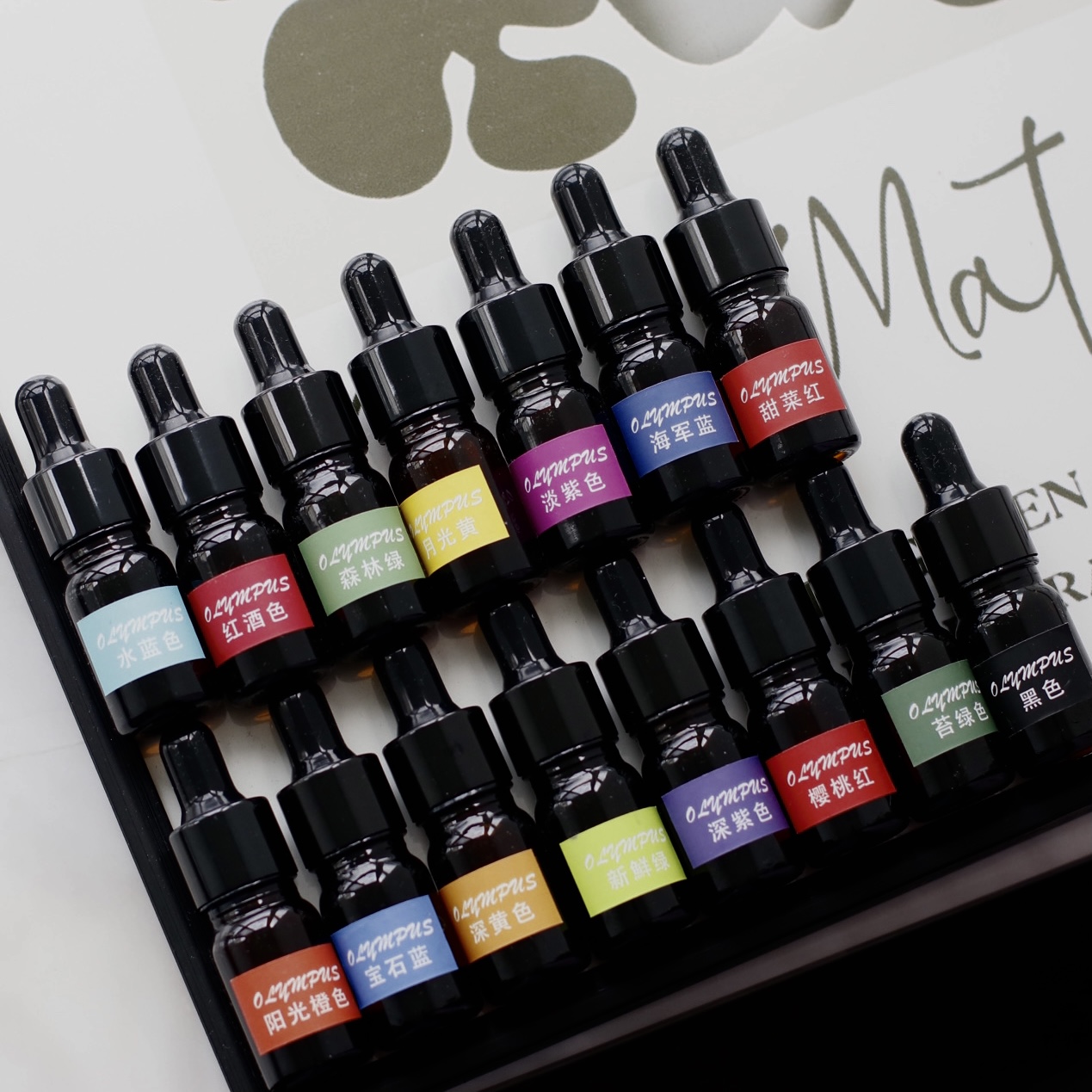 进口Olympus奥林巴斯染料液体浓缩微钩染色剂造花中里华奈