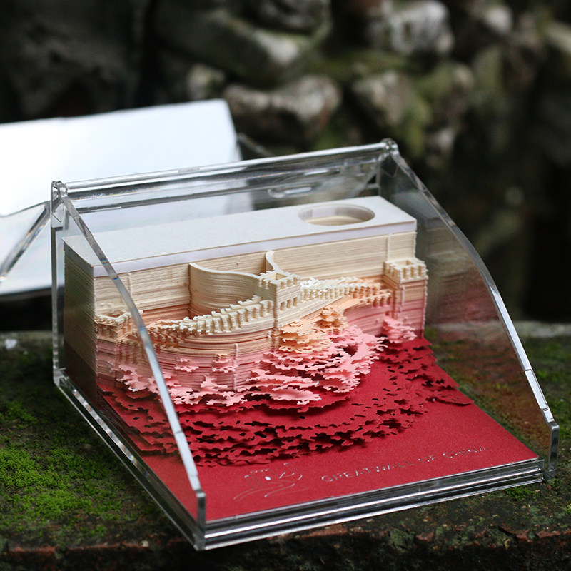 网红立体便签纸清水寺日本3D艺术建筑便利贴纸雕模型节日生日礼物