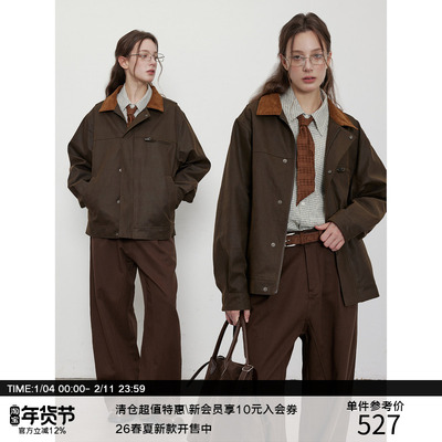 LR MADE 25AW水洗轻油蜡感 免打理工艺 灯芯绒领工装猎装夹克外套