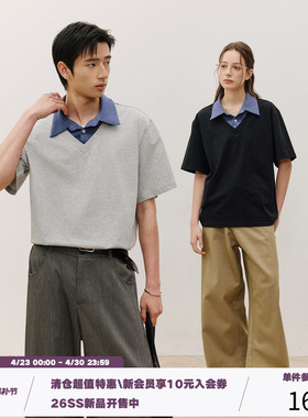 LR MADE 26SS 凉感Sorona® 撞色肌理内领 复古假两件短袖POLO衫